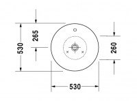 LAVABO ENCIMERA 530mm STARCK-1 DURAVIT